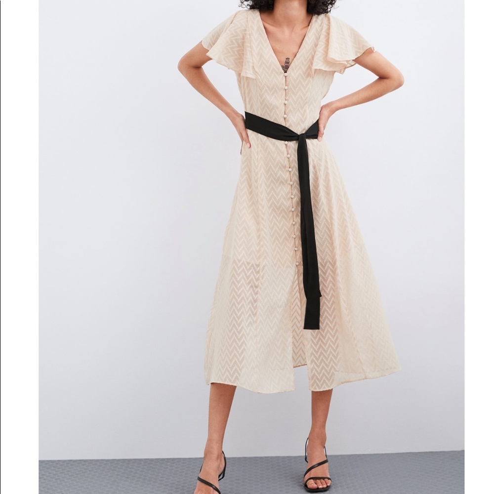 ZARA New w/tag size S light pink blush dress.